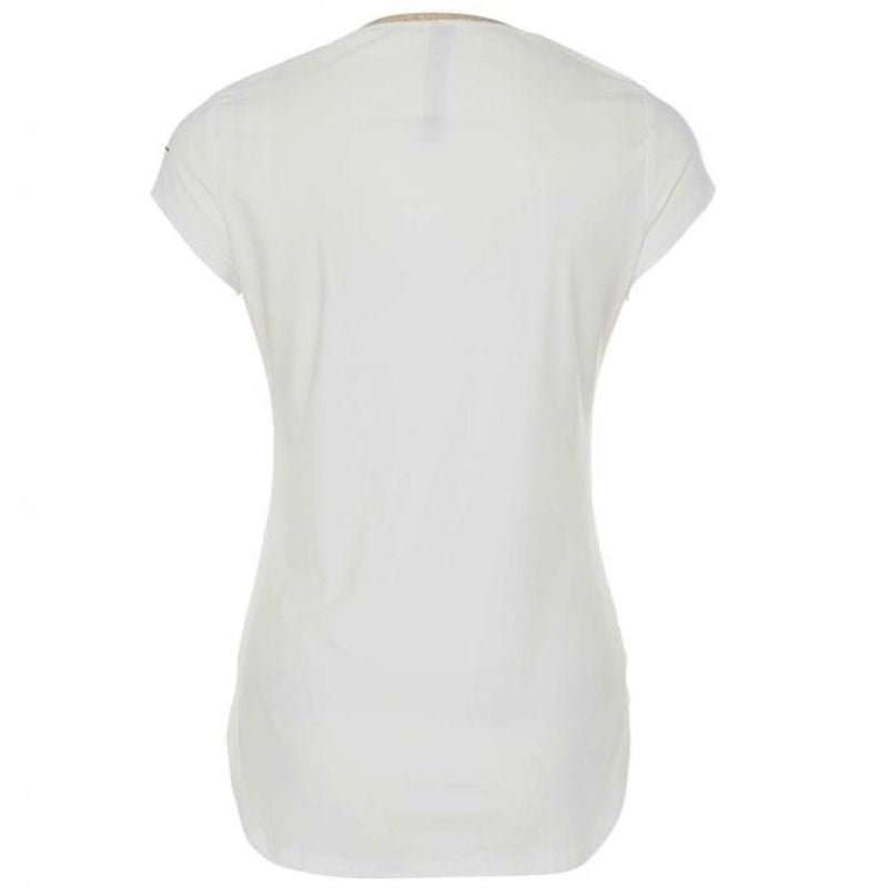 Witte top V Stripe - Capuchon Fashion