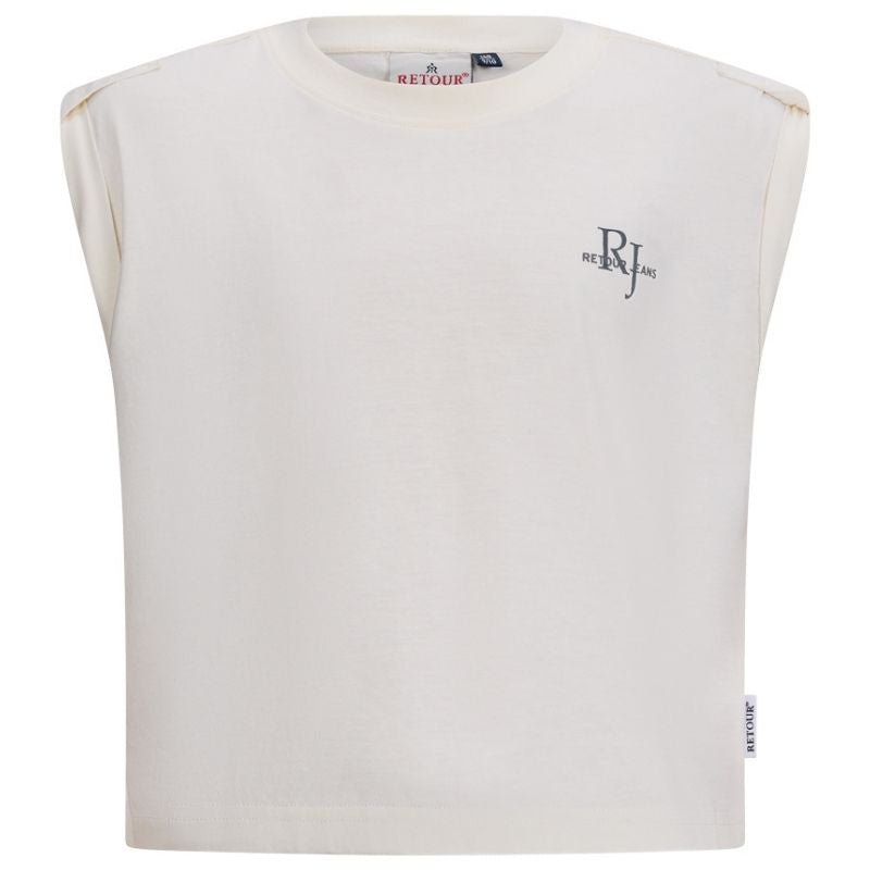 Witte top Xaja - Capuchon Fashion