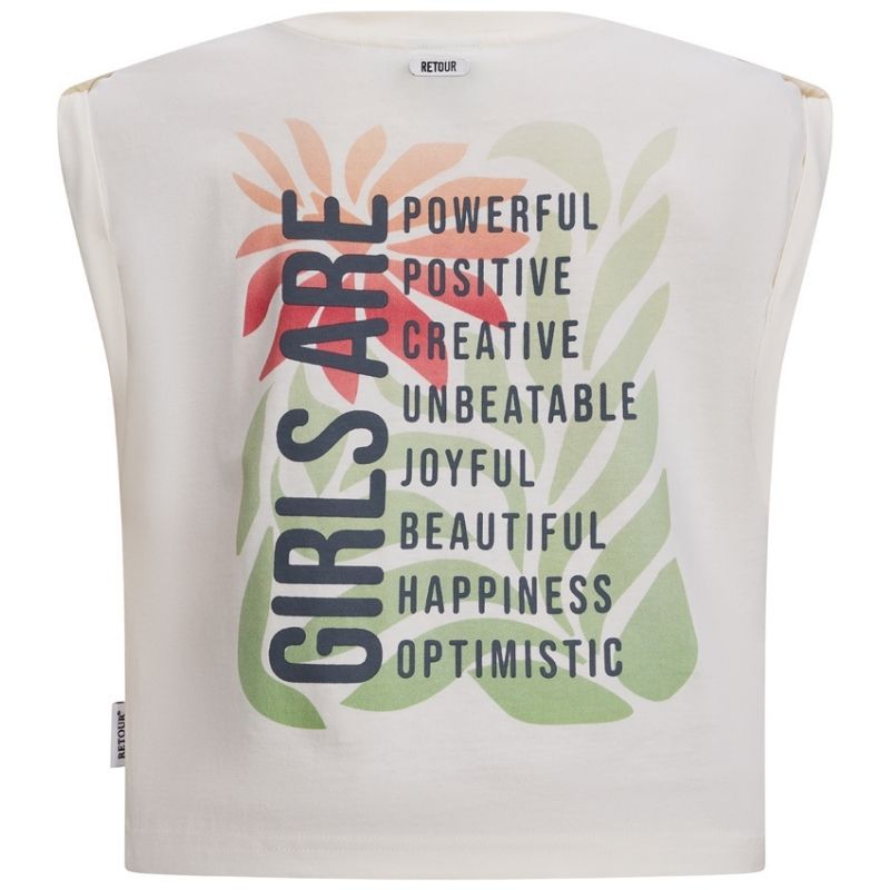 Witte top Xaja - Capuchon Fashion