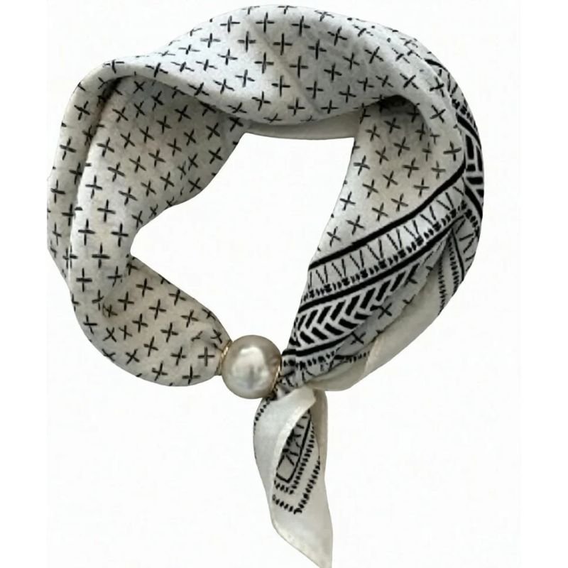 X white black parel sjaaltje Chloe - Capuchon Fashion