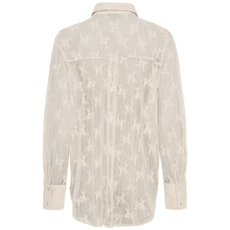 Zandkleurige blouse Laika Lace - Capuchon Fashion