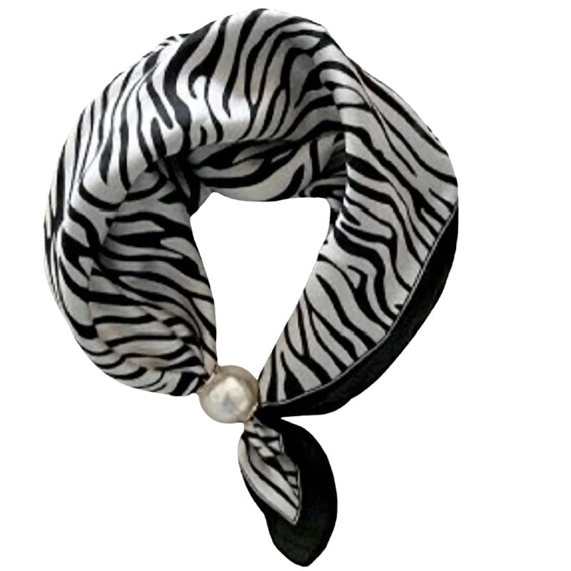 Zebraprint parel sjaaltje Chloe - Capuchon Fashion
