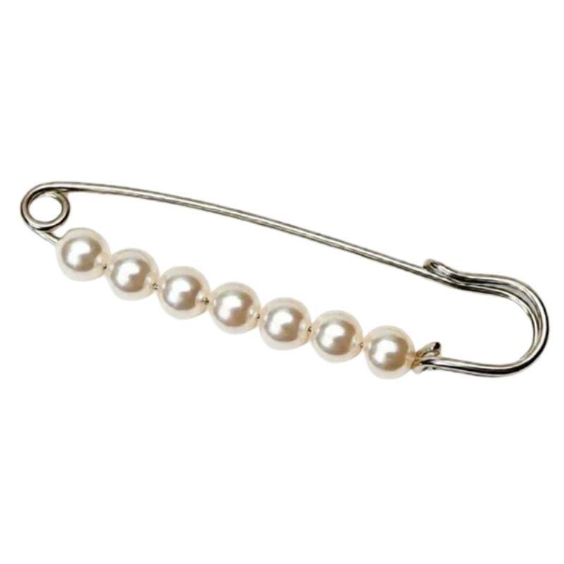 Zilveren klassieke parel broche Tea - Capuchon Fashion