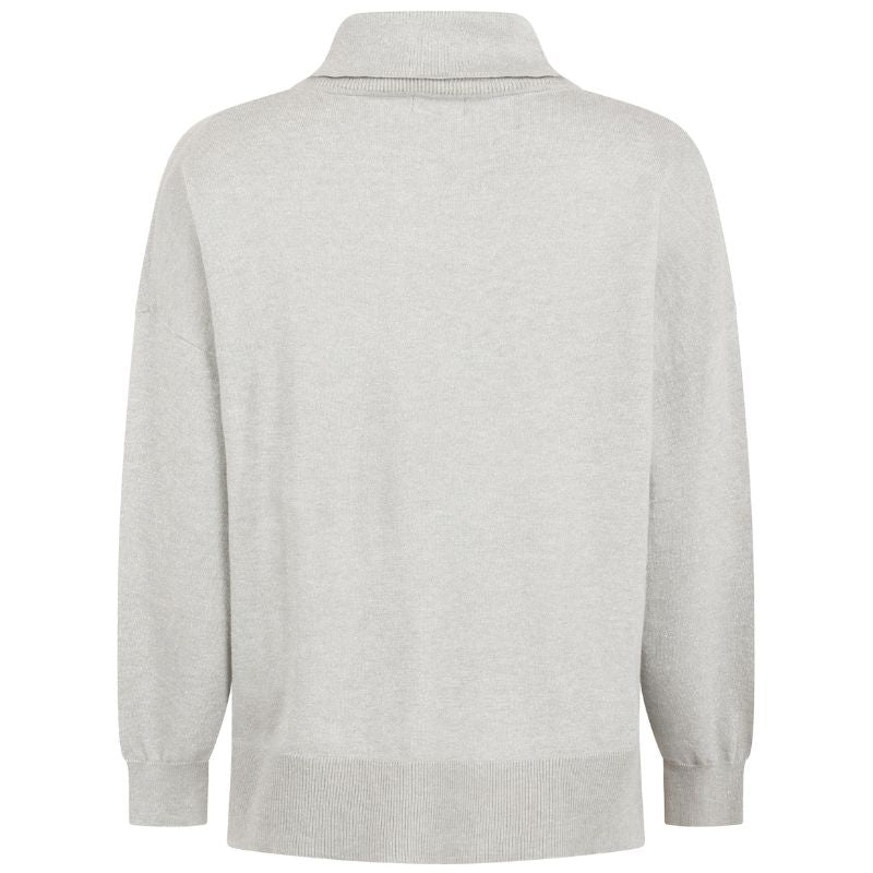 Zilveren knit trui Marcy - Capuchon Fashion