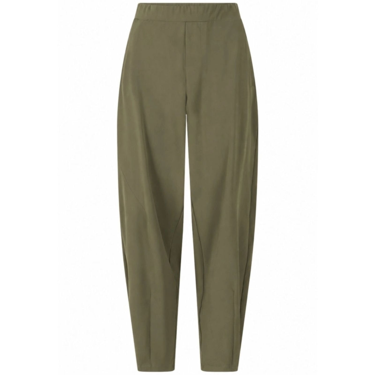 Groene travel barrel fit broek Sascha