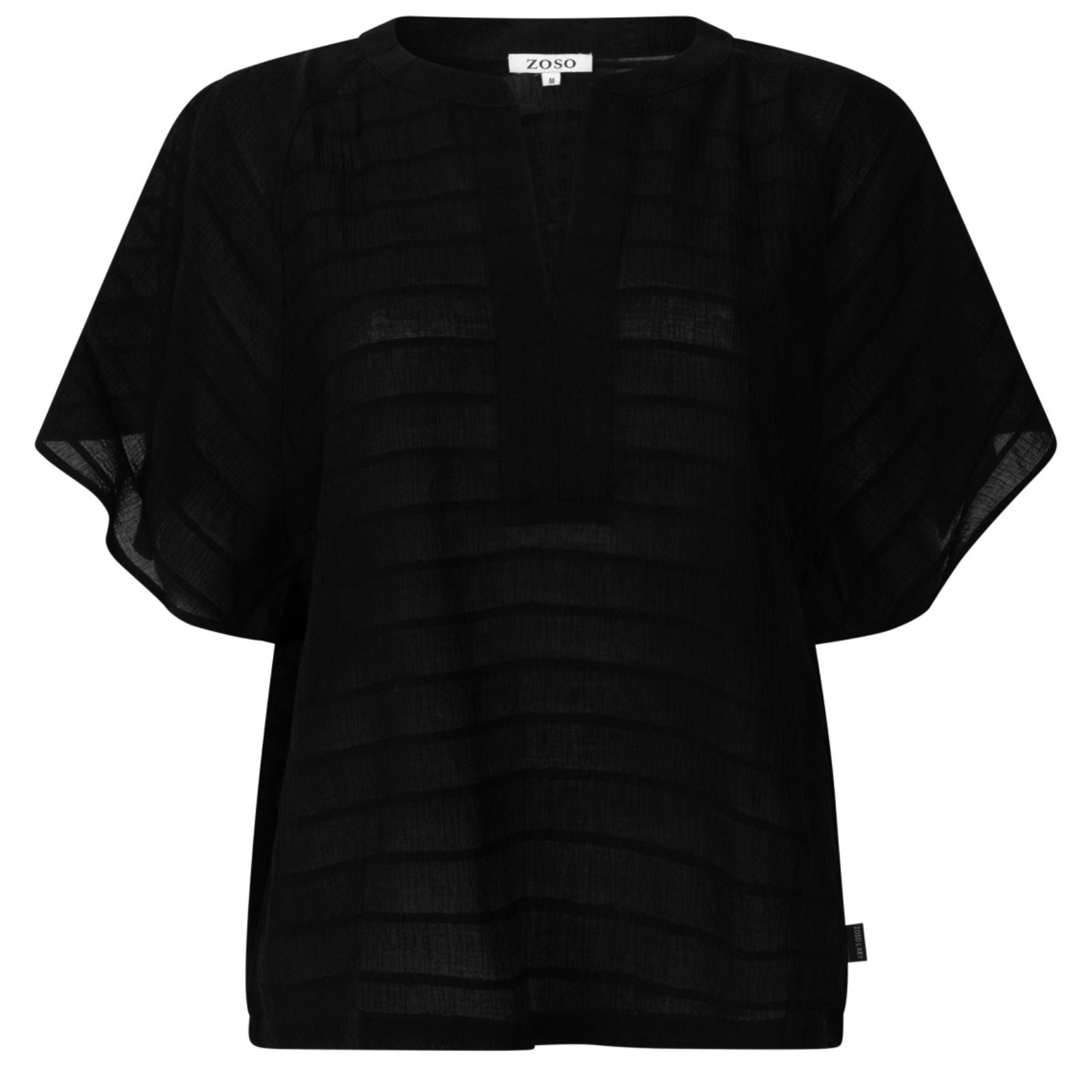 Zwarte fancy modal blouse Desi