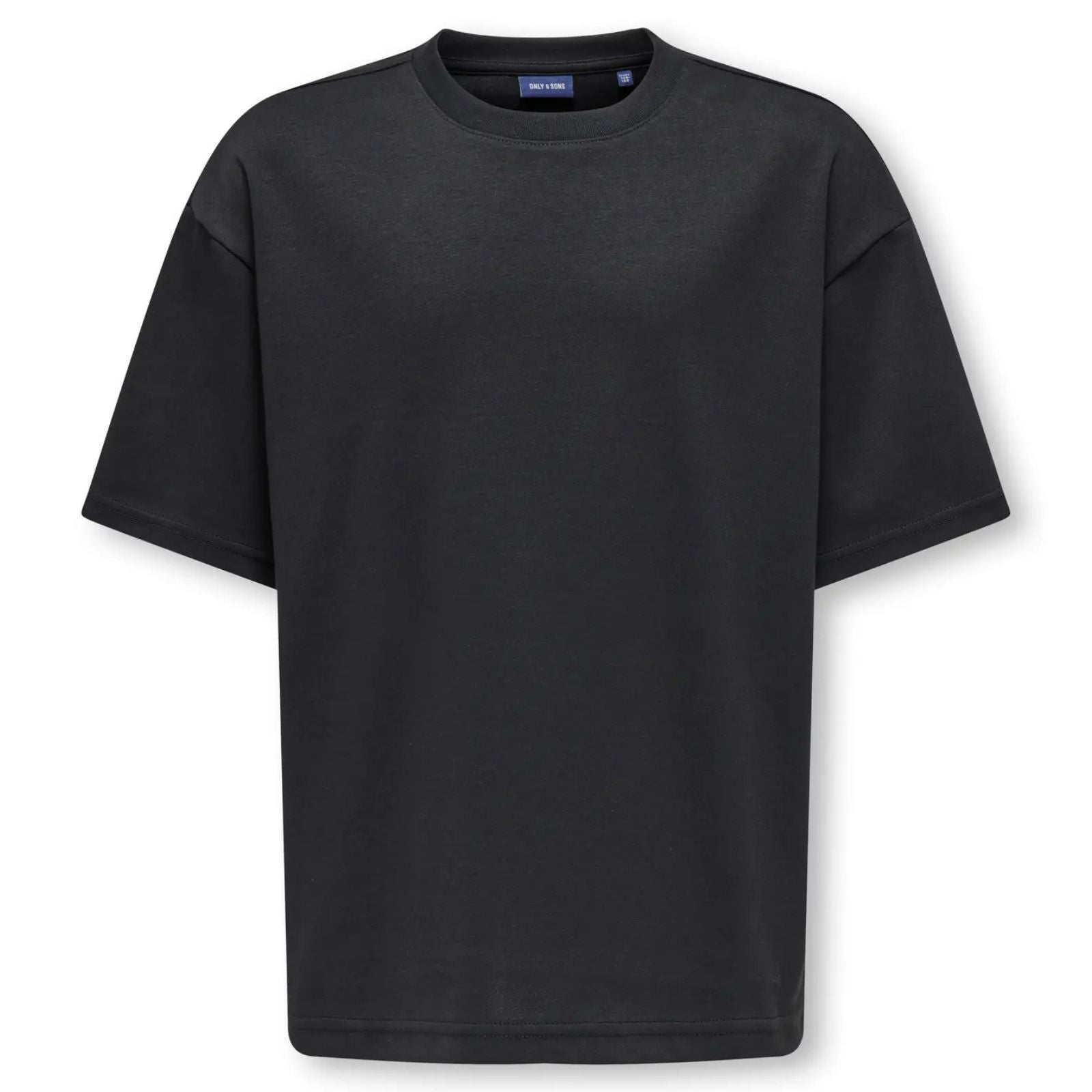 Zwart airflex boxy t-shirt Caspian - Capuchon Fashion