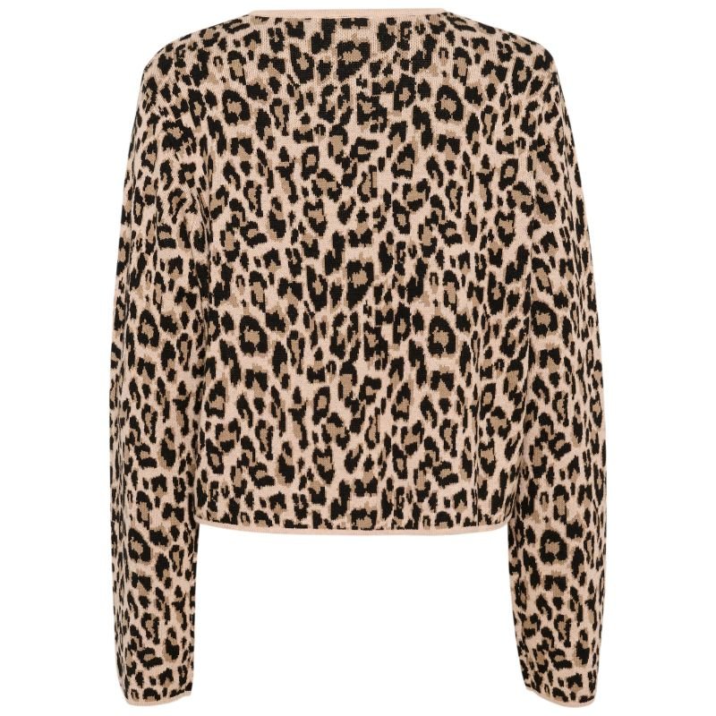 Zwart geprint vest Lydia - Capuchon Fashion
