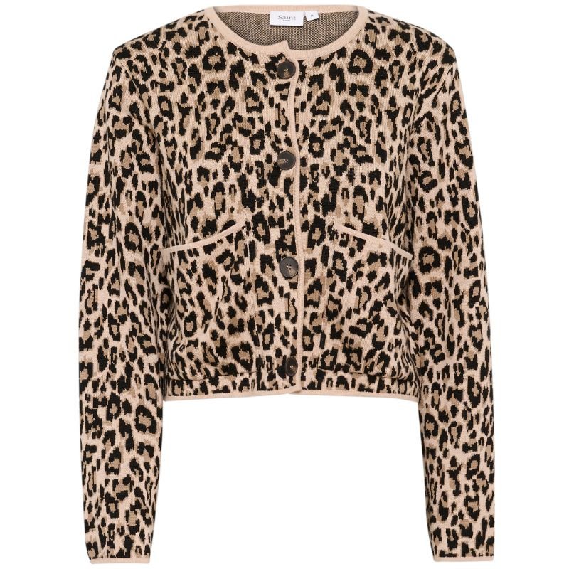 Zwart geprint vest Lydia - Capuchon Fashion