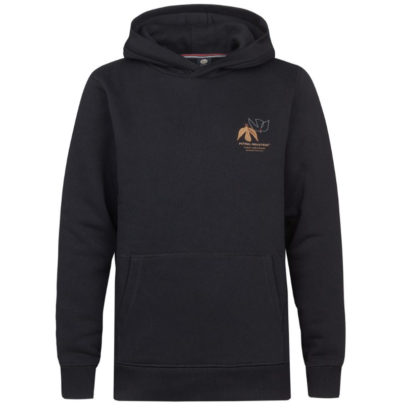 Zwart geprinte hooded sweater SWH336 - Capuchon Fashion