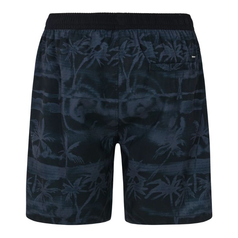 Zwart geprinte zwembroek Delton - Capuchon Fashion