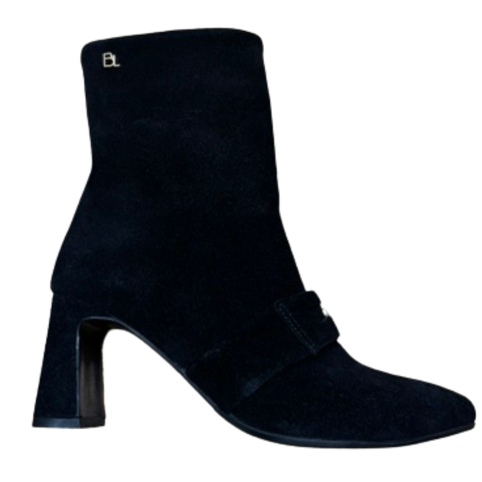Zwart met gouden detail laars Aura - Capuchon Fashion