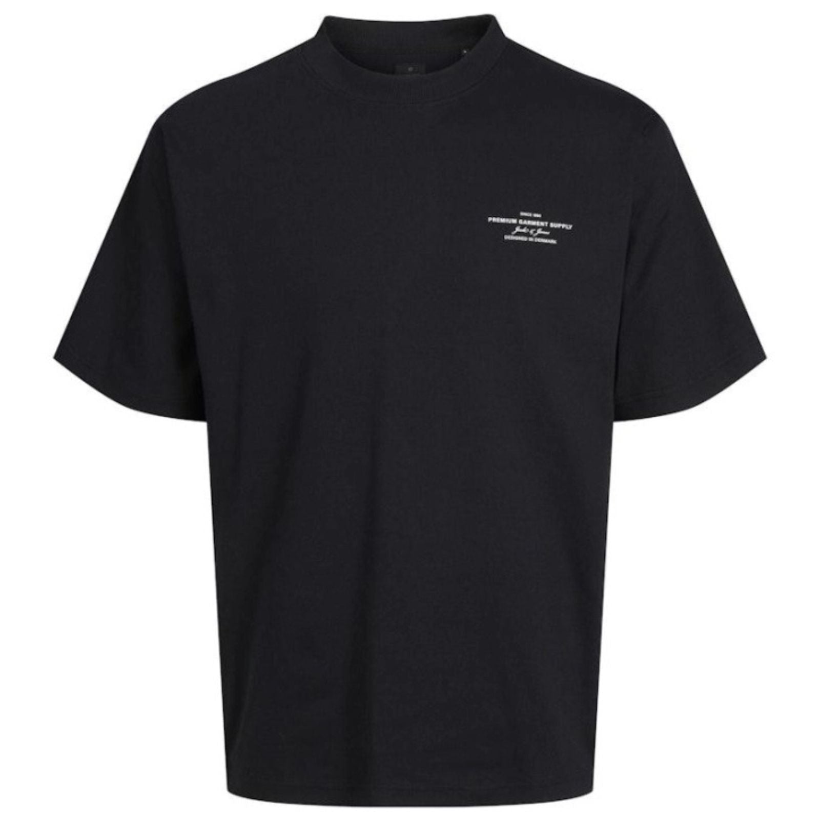 Zwart met logoprint t-shirt Blachad - Capuchon Fashion