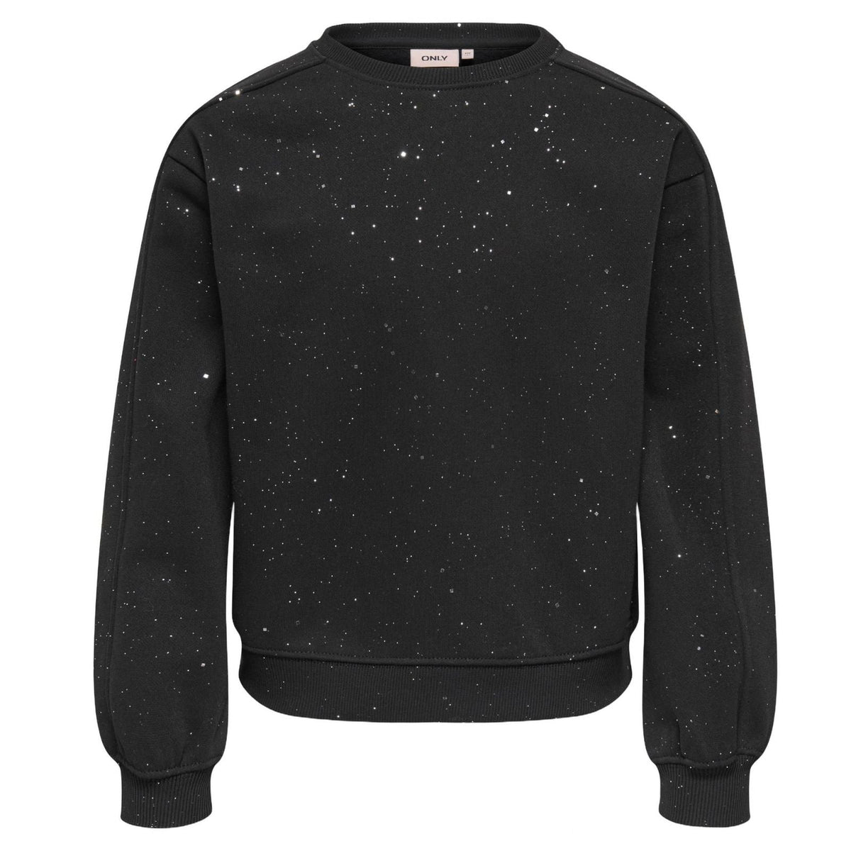 Zwart met zilveren glitter sweater Olivia - Capuchon Fashion