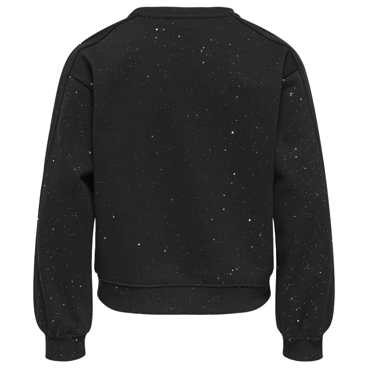 Zwart met zilveren glitter sweater Olivia - Capuchon Fashion