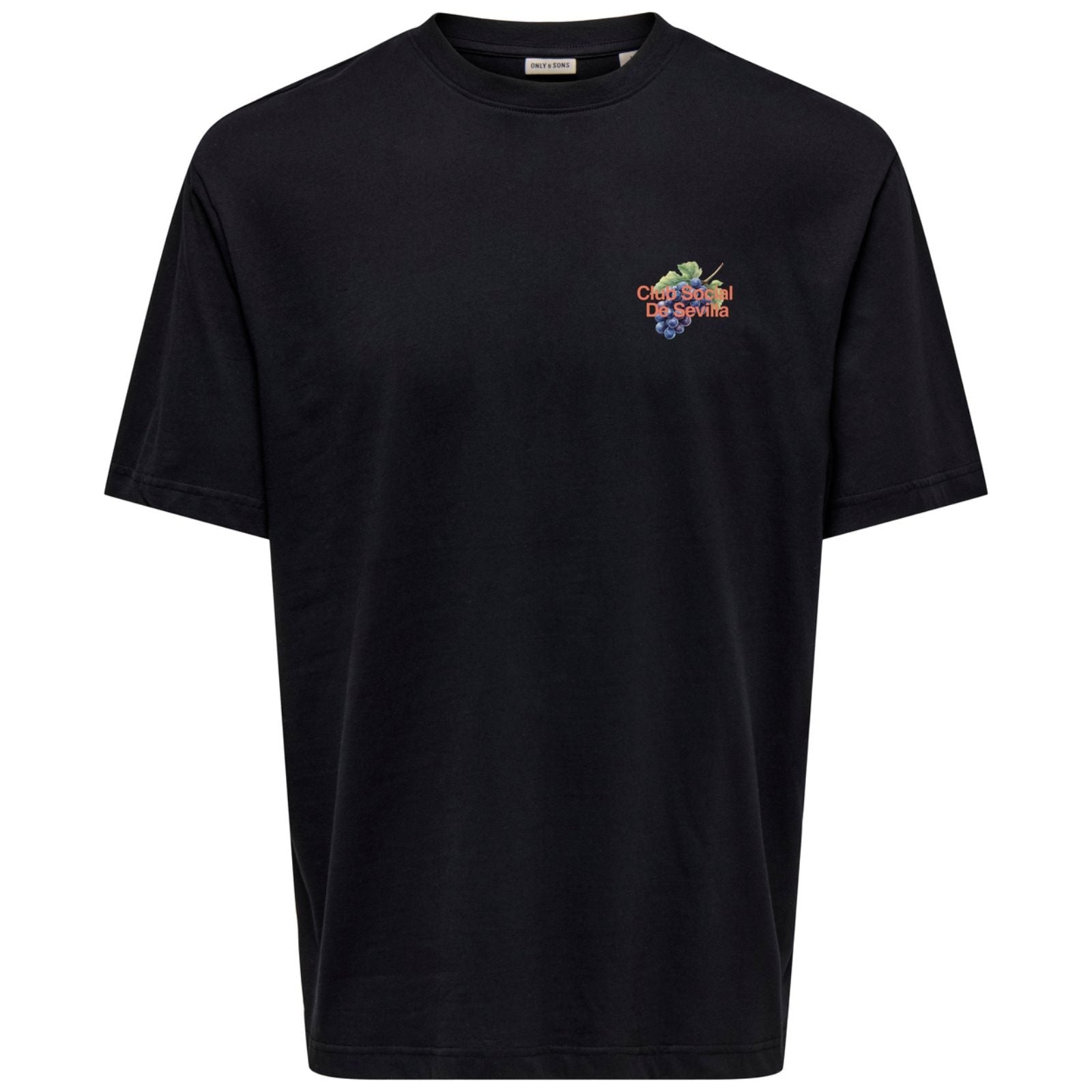 Zwart relaxed fit t-shirt Axel Dorado - Capuchon Fashion
