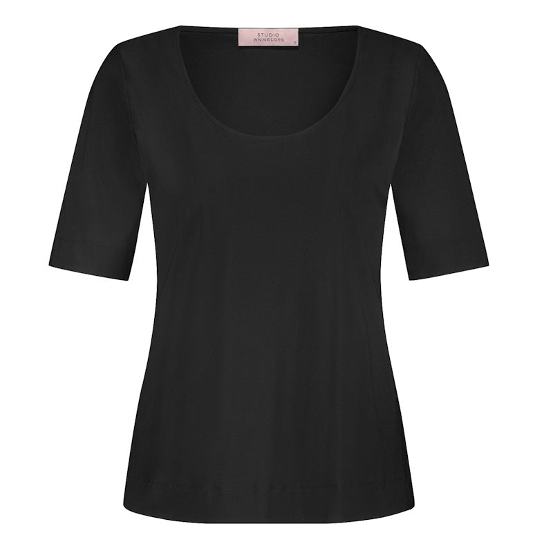 Zwart shirt Sascha - Capuchon Fashion