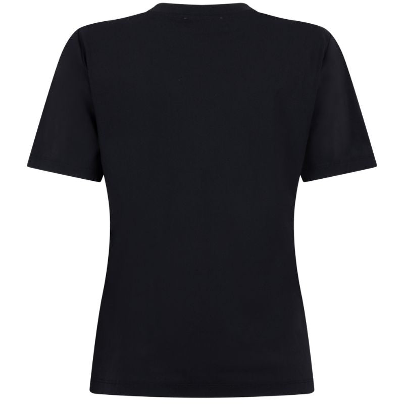 Zwart travel t-shirt met print Selma - Capuchon Fashion