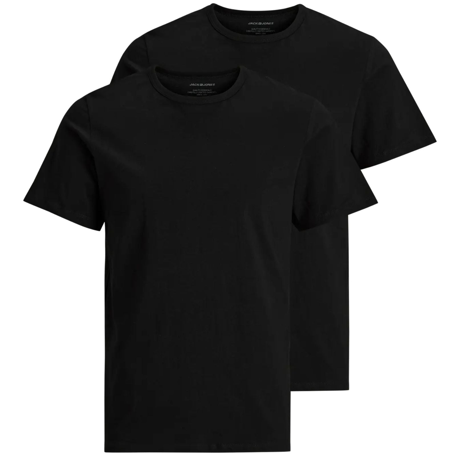 Zwarte 2 - pack crew neck t-shirt Basic - Capuchon Fashion