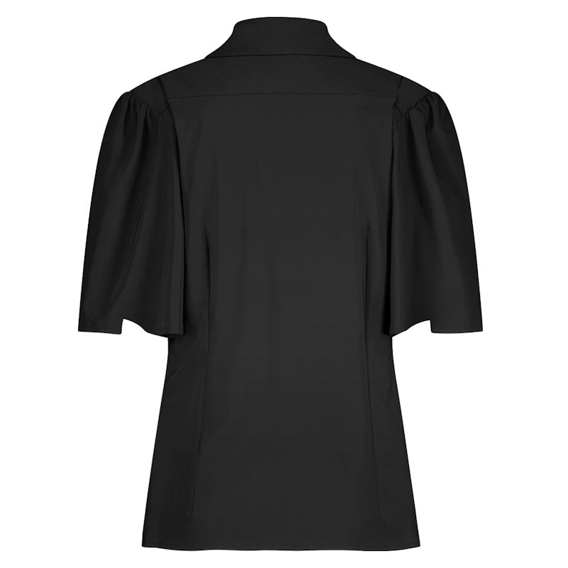 Zwarte blouse Poppy butterfly - Capuchon Fashion