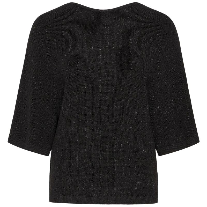 Zwarte glitter knit pullover Cody - Capuchon Fashion