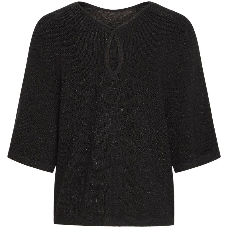 Zwarte glitter knit pullover Cody - Capuchon Fashion