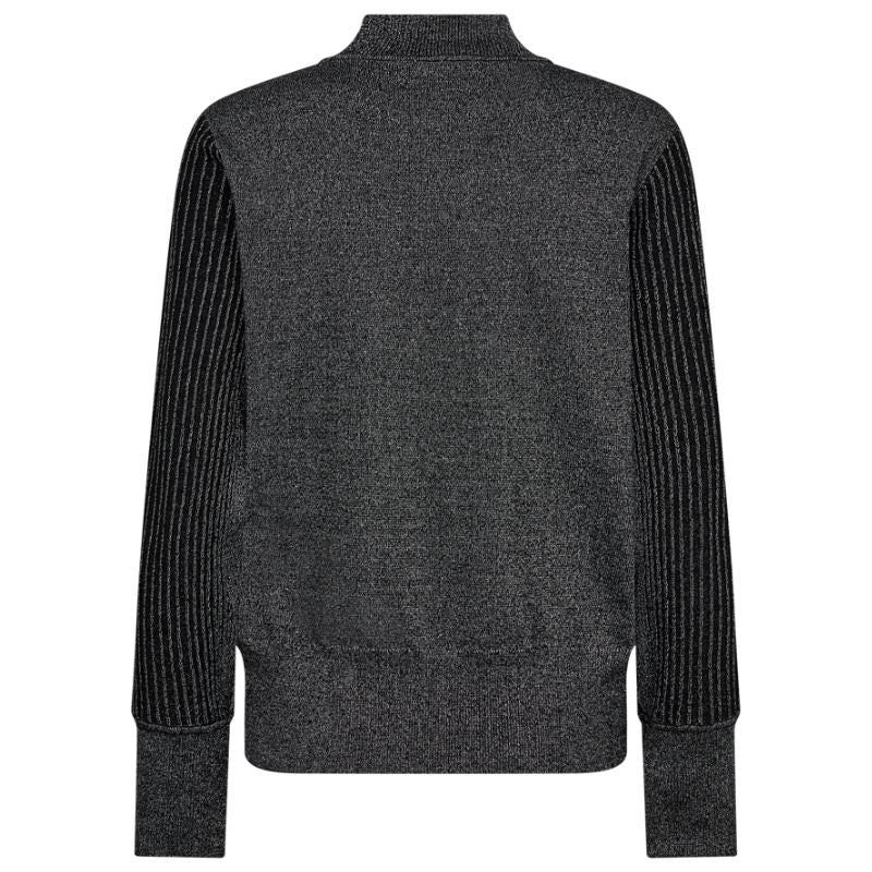 Zwarte glitter pullover Bisolo - Capuchon Fashion