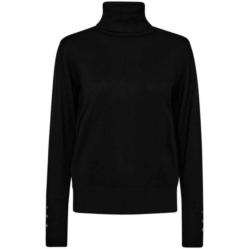 Zwarte high neck pullover Katie - Capuchon Fashion