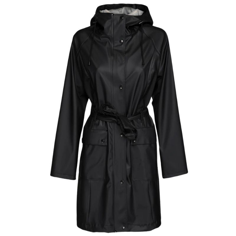 Zwarte jacket Rain - Capuchon Fashion
