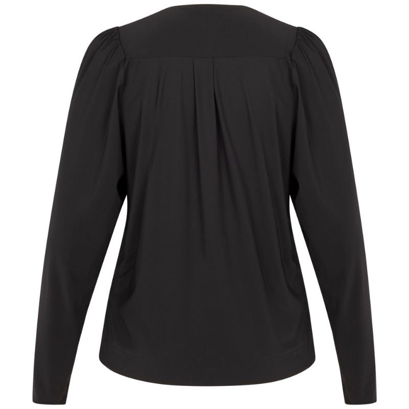 Zwarte light travel v - hals top Lola - Capuchon Fashion