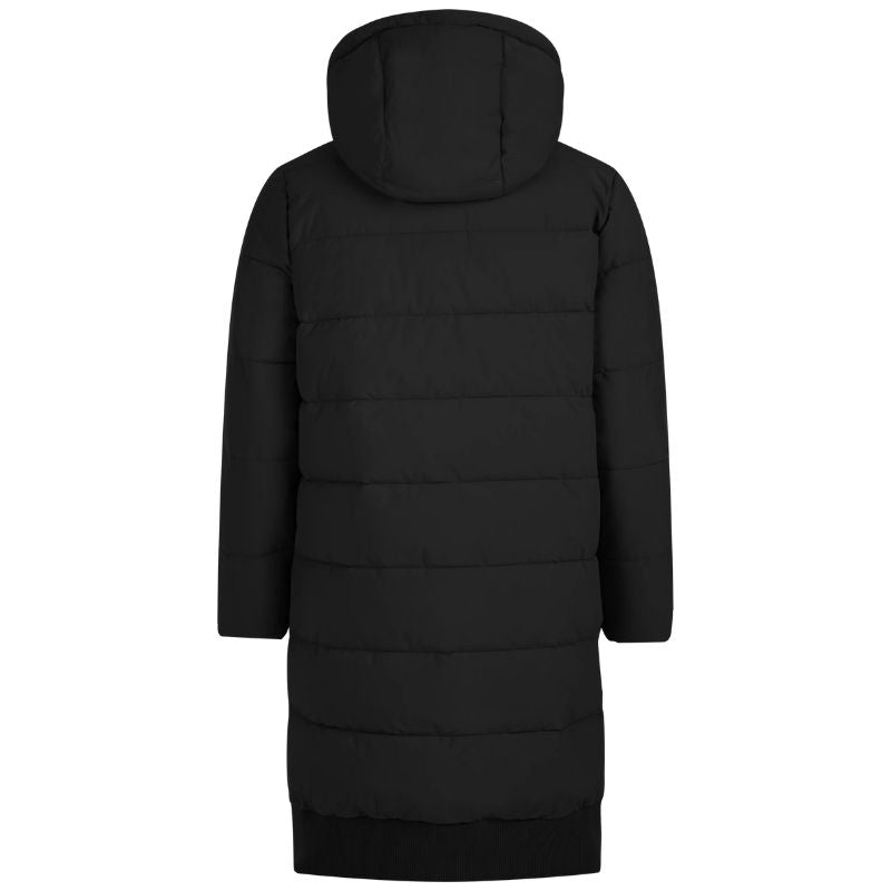 Zwarte long puffer jacket Kooky - Capuchon Fashion