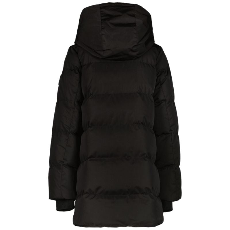 Zwarte long puffer jacket Maysay - Capuchon Fashion