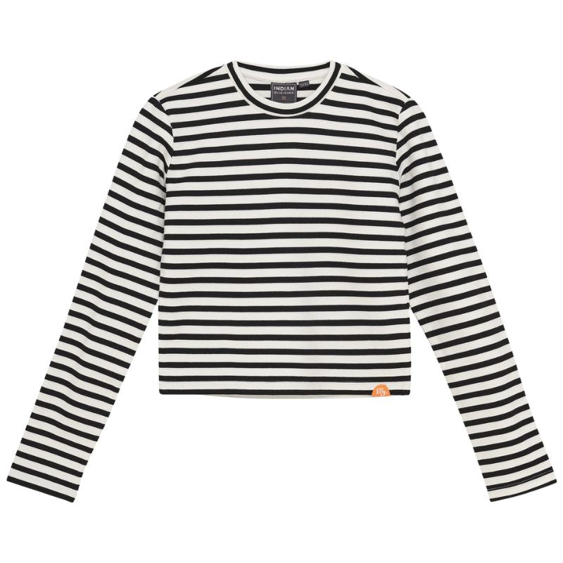 Zwarte longsleeve Stripe - Capuchon Fashion