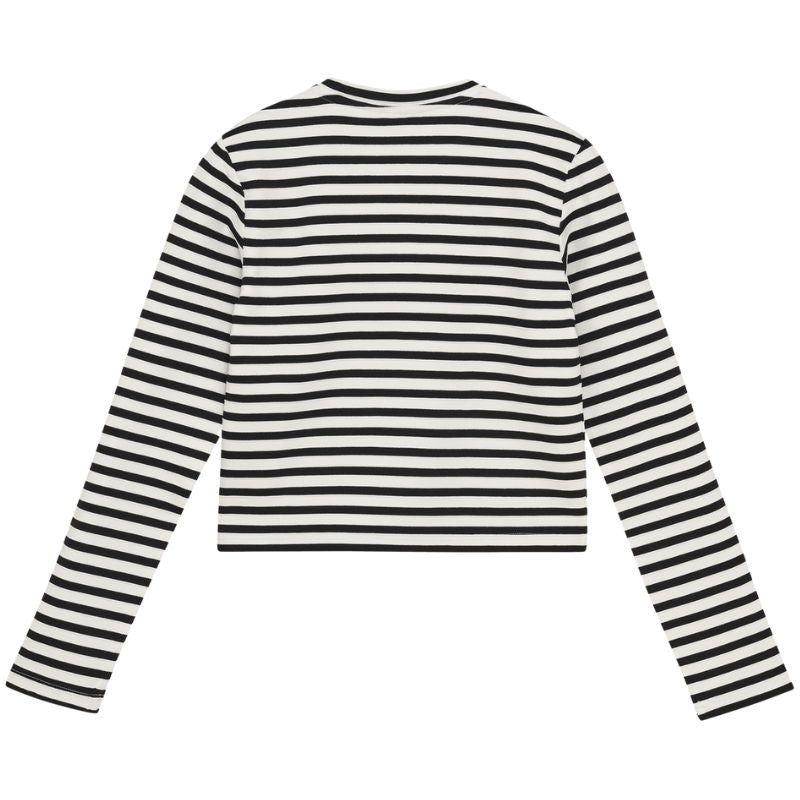 Zwarte longsleeve Stripe - Capuchon Fashion