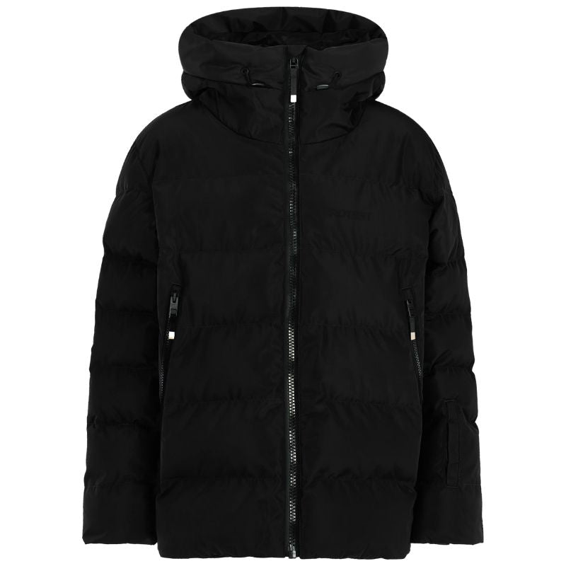 Zwarte puffer snowjacket Dillon - Capuchon Fashion