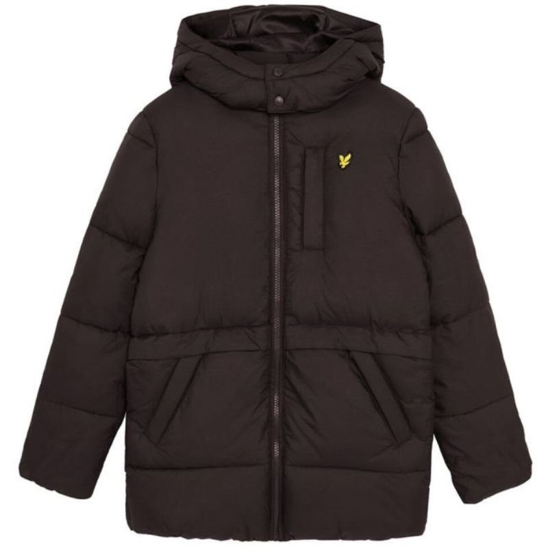 Zwarte Ripstop Quilted Puffer Coat - Capuchon Fashion