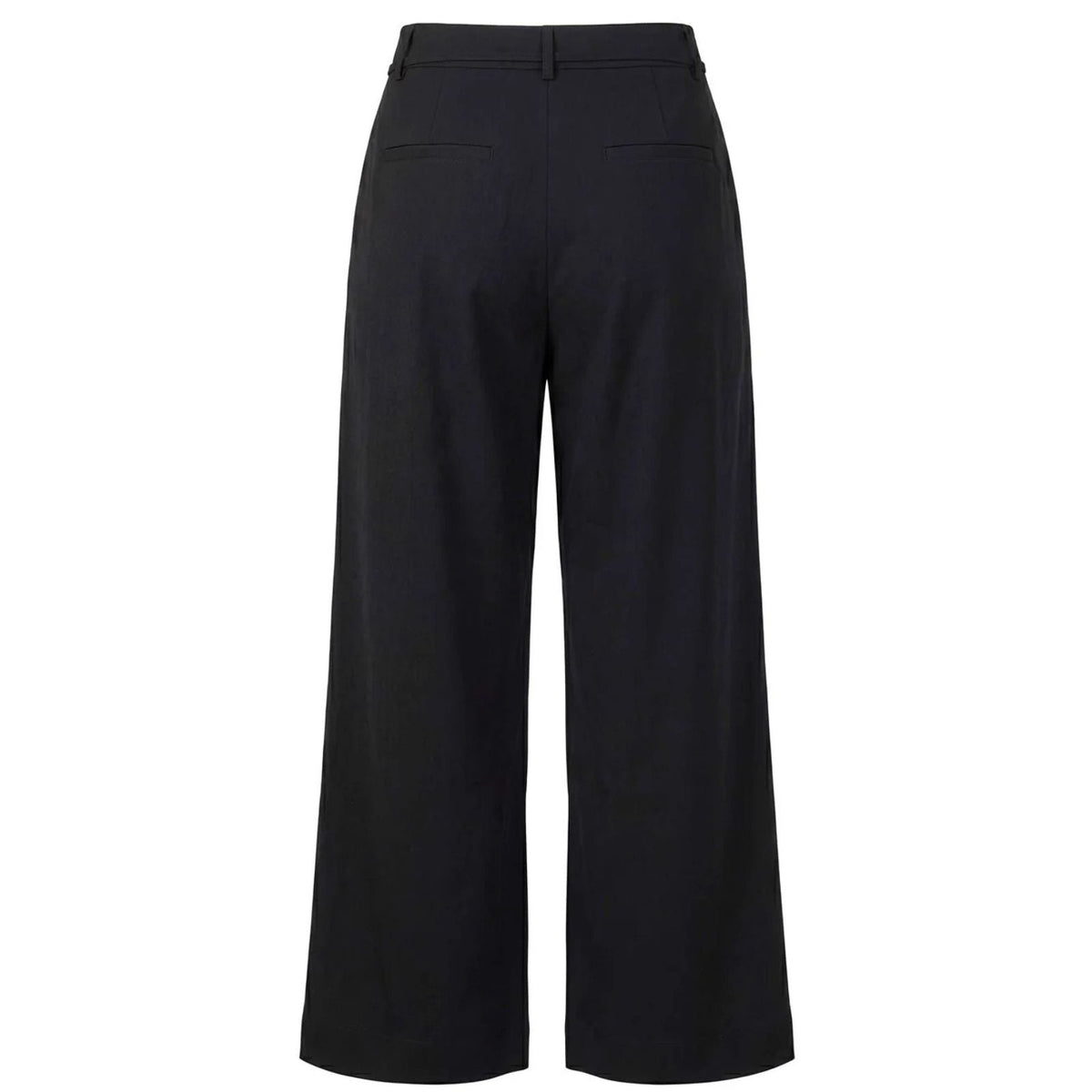 Zwarte rope wide leg pantalon 633171 - Capuchon Fashion