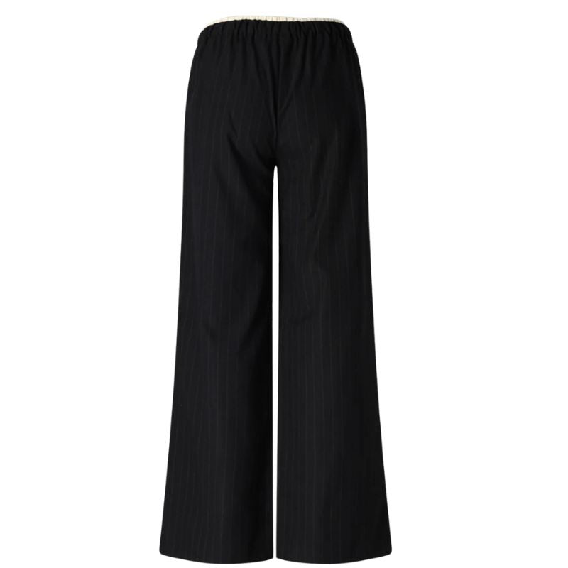 Zwarte sportieve pinstripe broek Sub - Capuchon Fashion