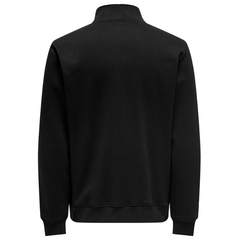 Zwarte sweater Curated zip - Capuchon Fashion