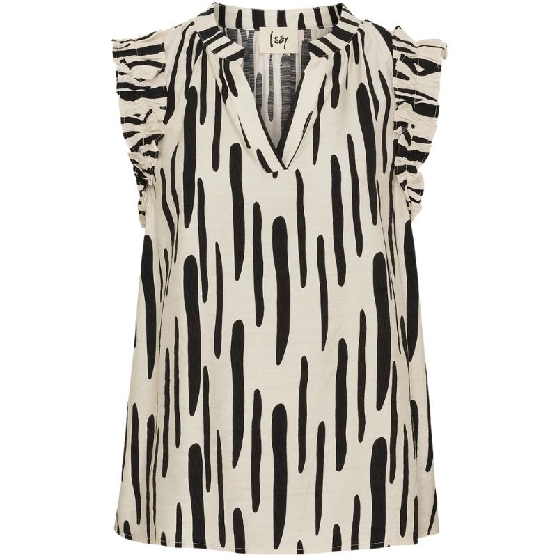 Zwarte top Ane - Capuchon Fashion