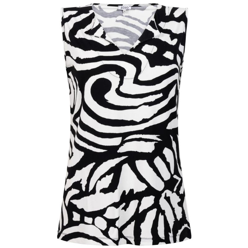 Zwarte top Gina - Capuchon Fashion