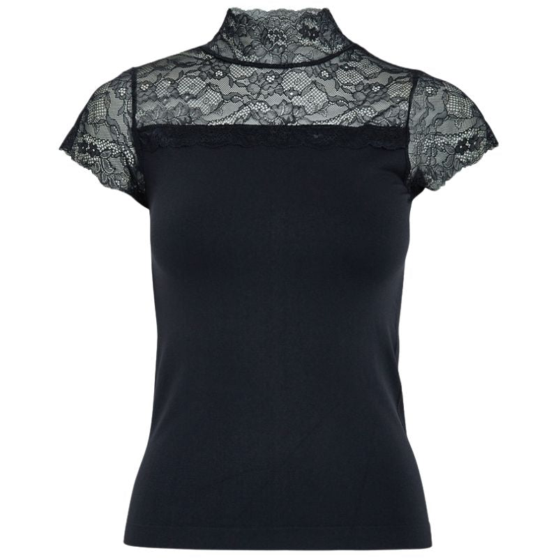 Zwarte top Vanessa - Capuchon Fashion