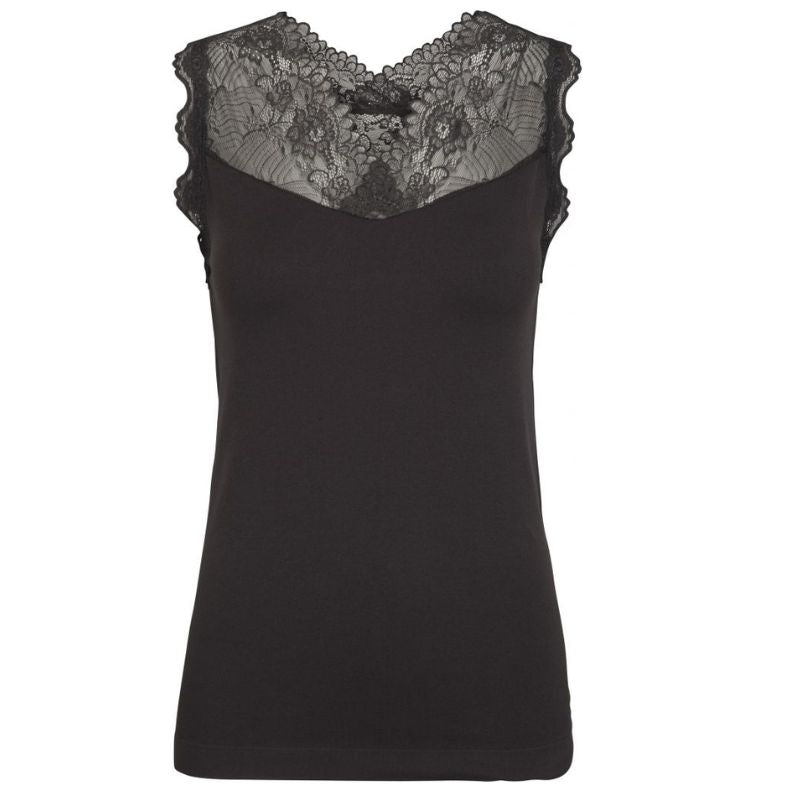 Zwarte top Vanessa - Capuchon Fashion