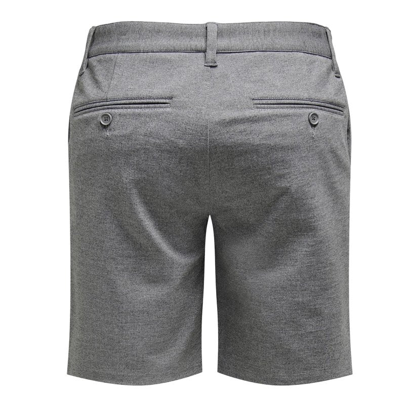 Medium Grey Melange short Mark - Capuchon Fashion
