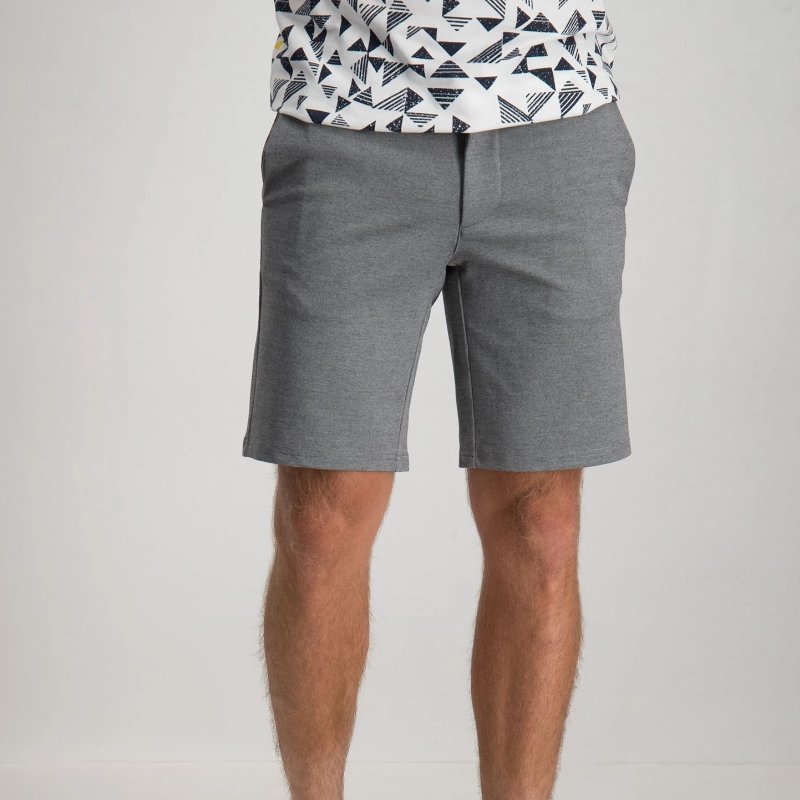 Medium Grey Melange short Mark - Capuchon Fashion