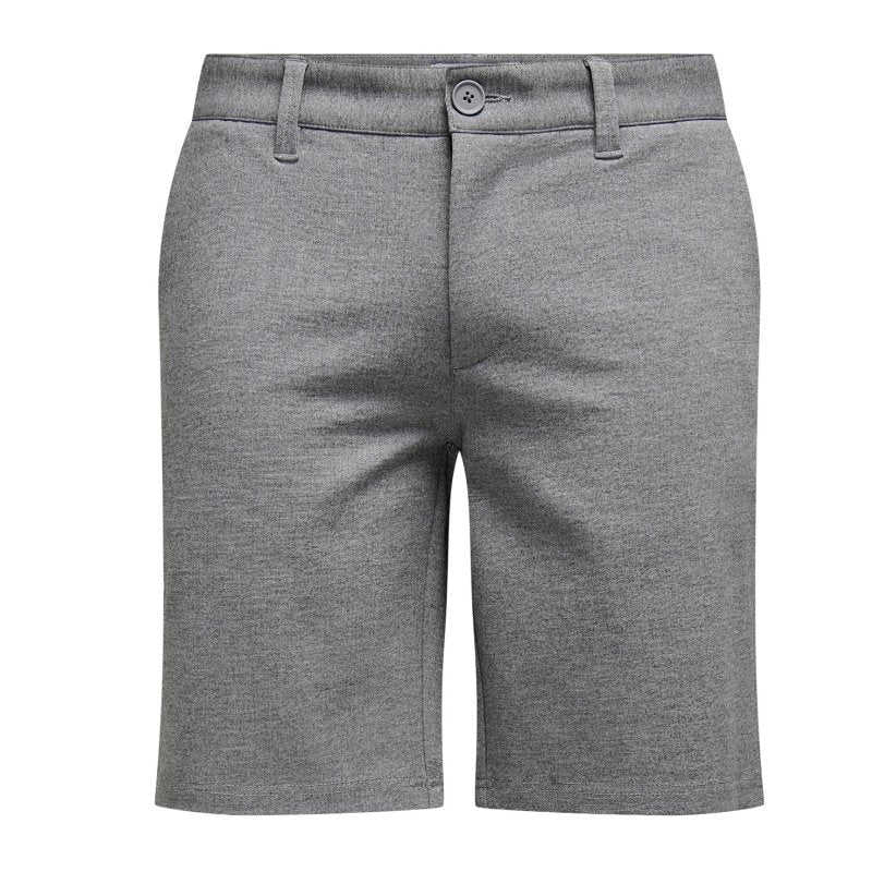 Medium Grey Melange short Mark - Capuchon Fashion