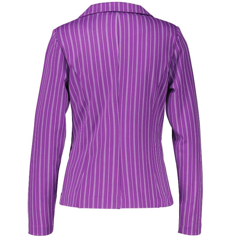 Paars gestreepte blazer Ruti - Capuchon Fashion
