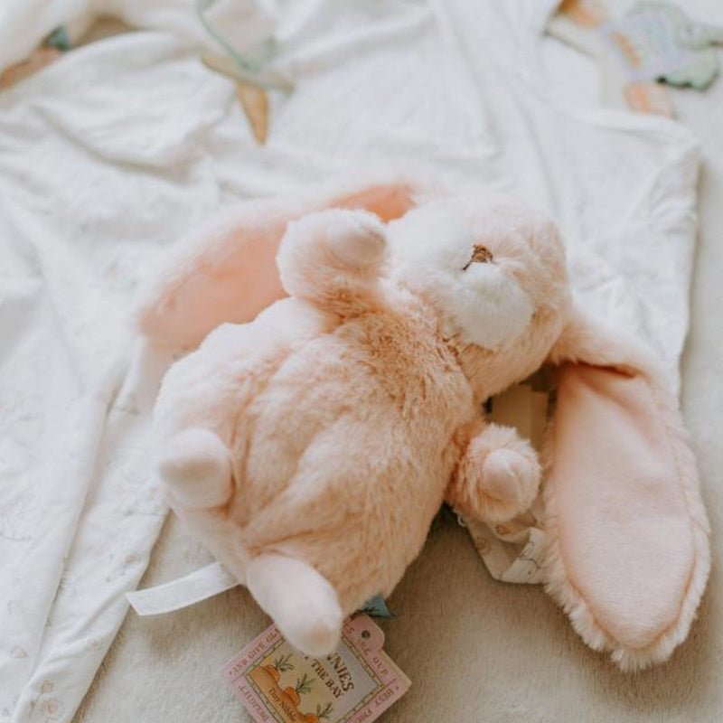 Roze knuffel Nibble Konijn klein - Capuchon Fashion