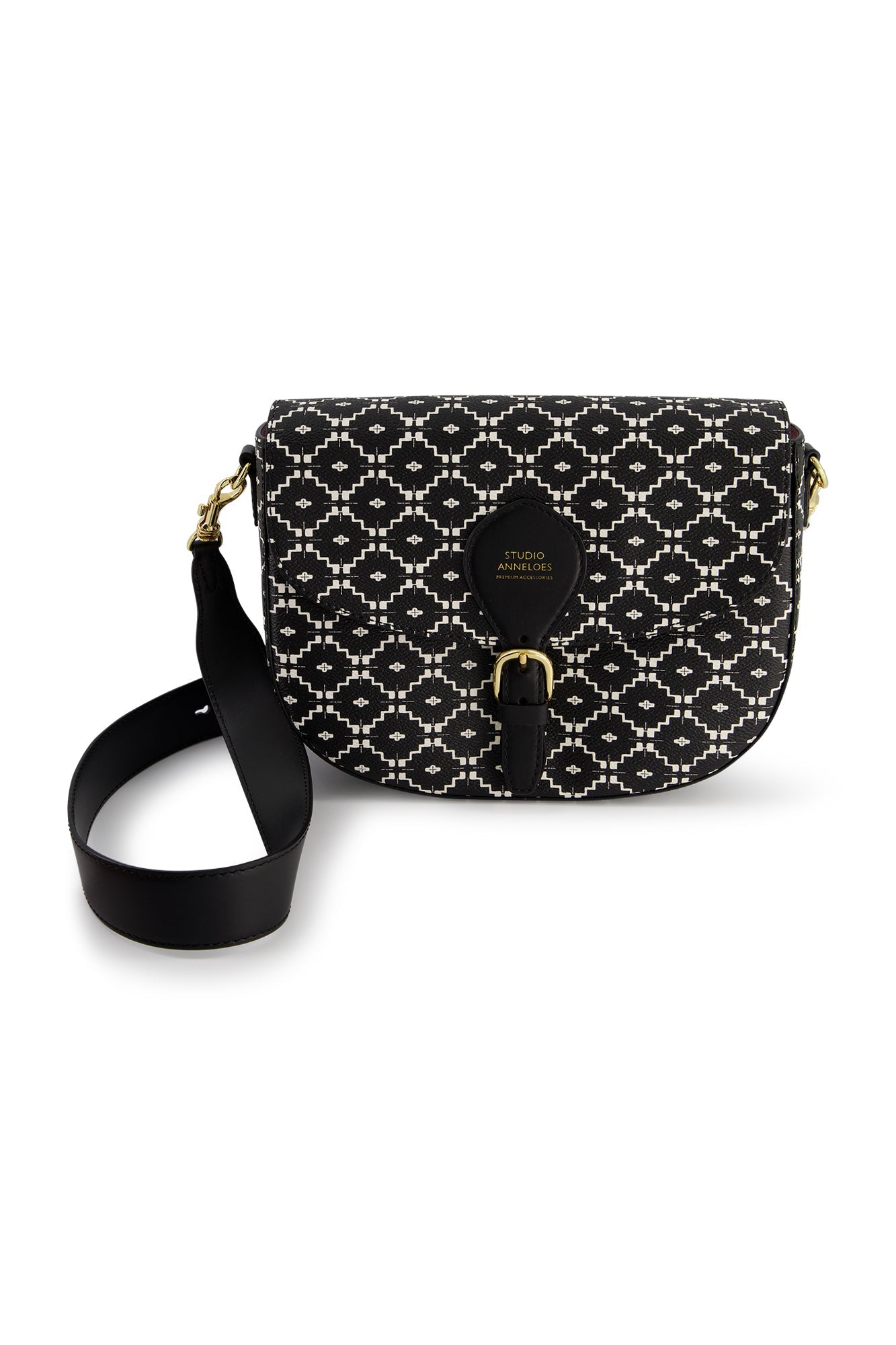 Zwart geprinte Crossbag SA - Capuchon Fashion