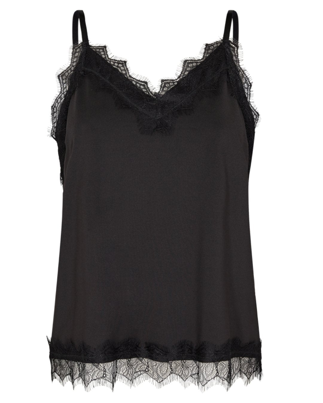 Zwarte straptop Bicco - Capuchon Fashion